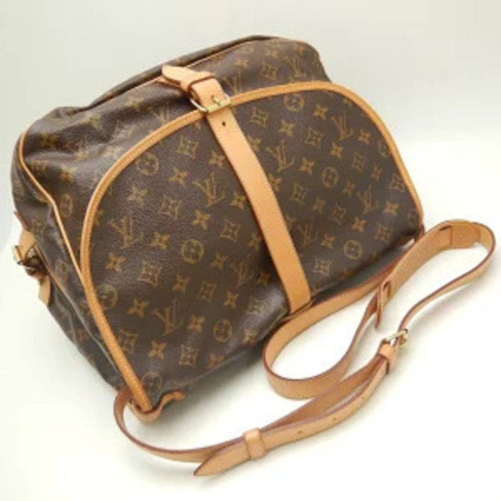 Louis Vuitton Shoulder Bag Brown Monogram Saumur - Picture 3 of 9
